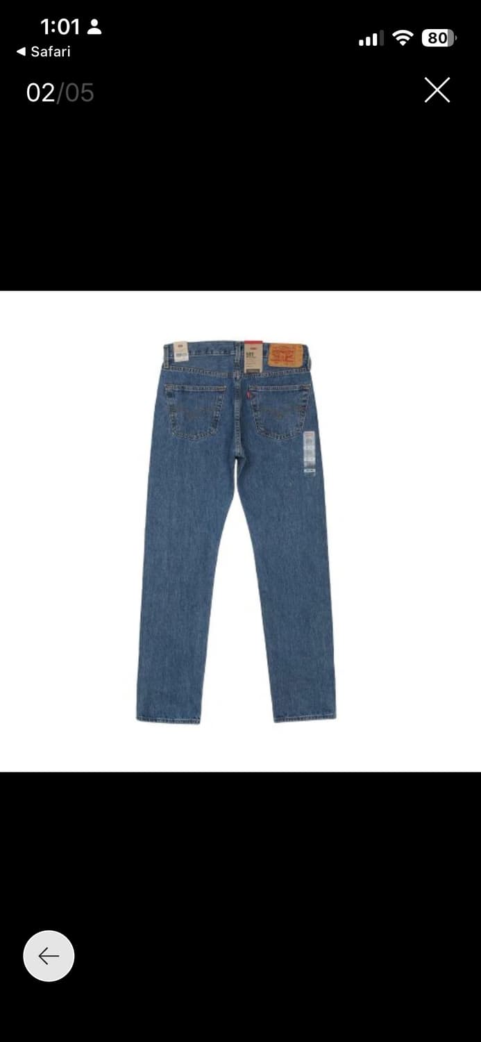 리바이스 501 오리지널 진 00501-0193 미디엄 인디고 33x32 상품이미지2