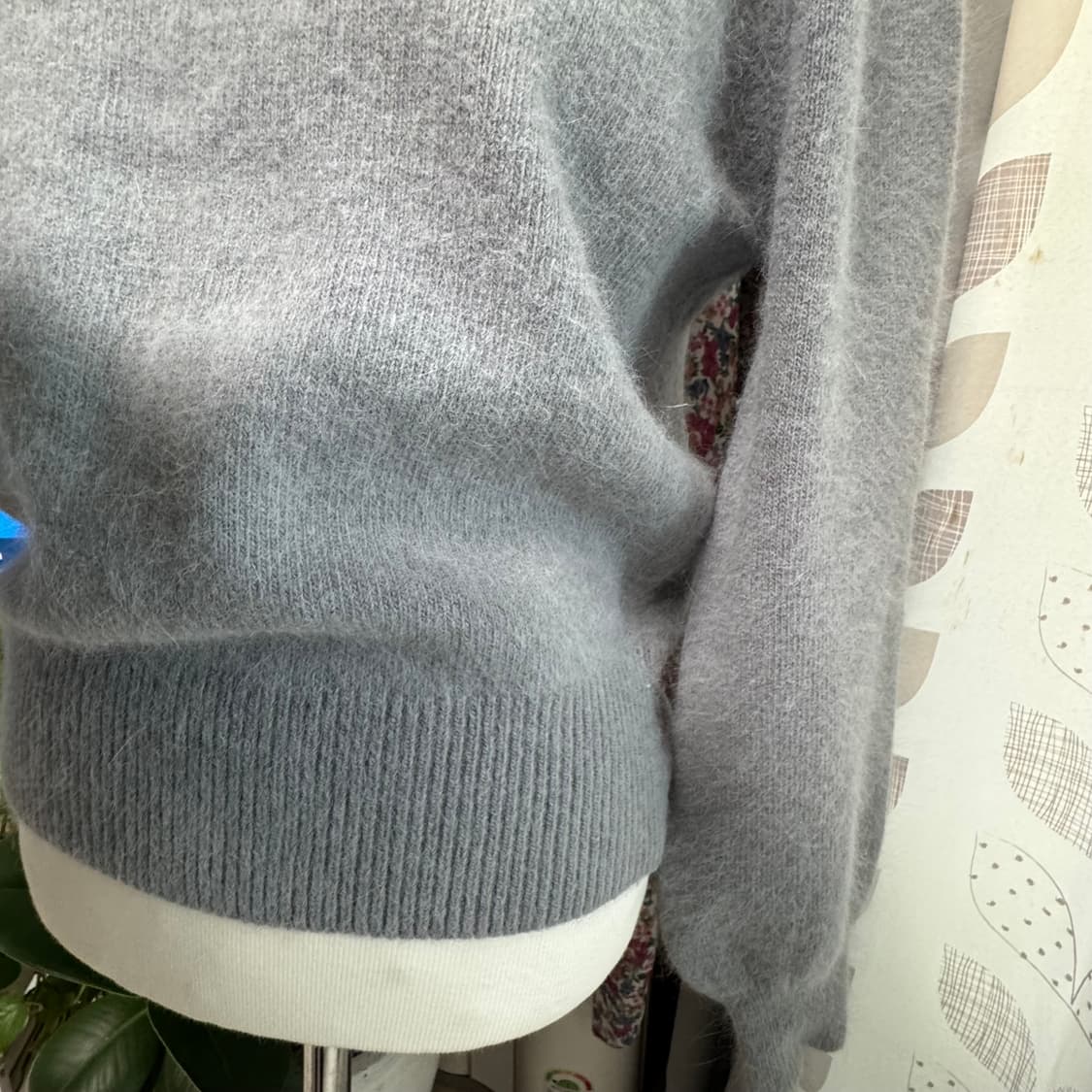그레이 앙고라 긴팔 니트 스웨터 거의 새것 상품이미지6