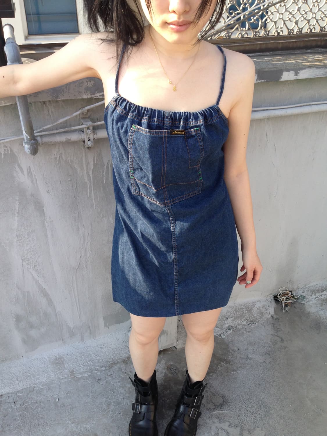 Vintage denim dress 상품이미지2