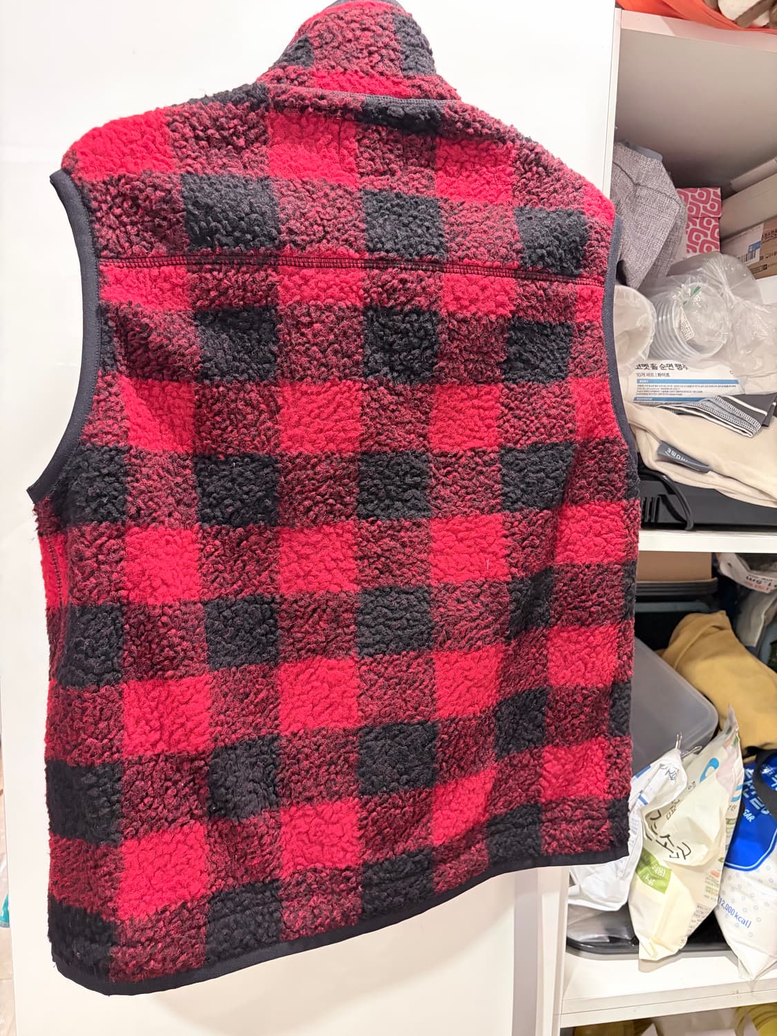 드레익스 버팔로 체크 플리스 조끼 s사이즈 상품이미지2