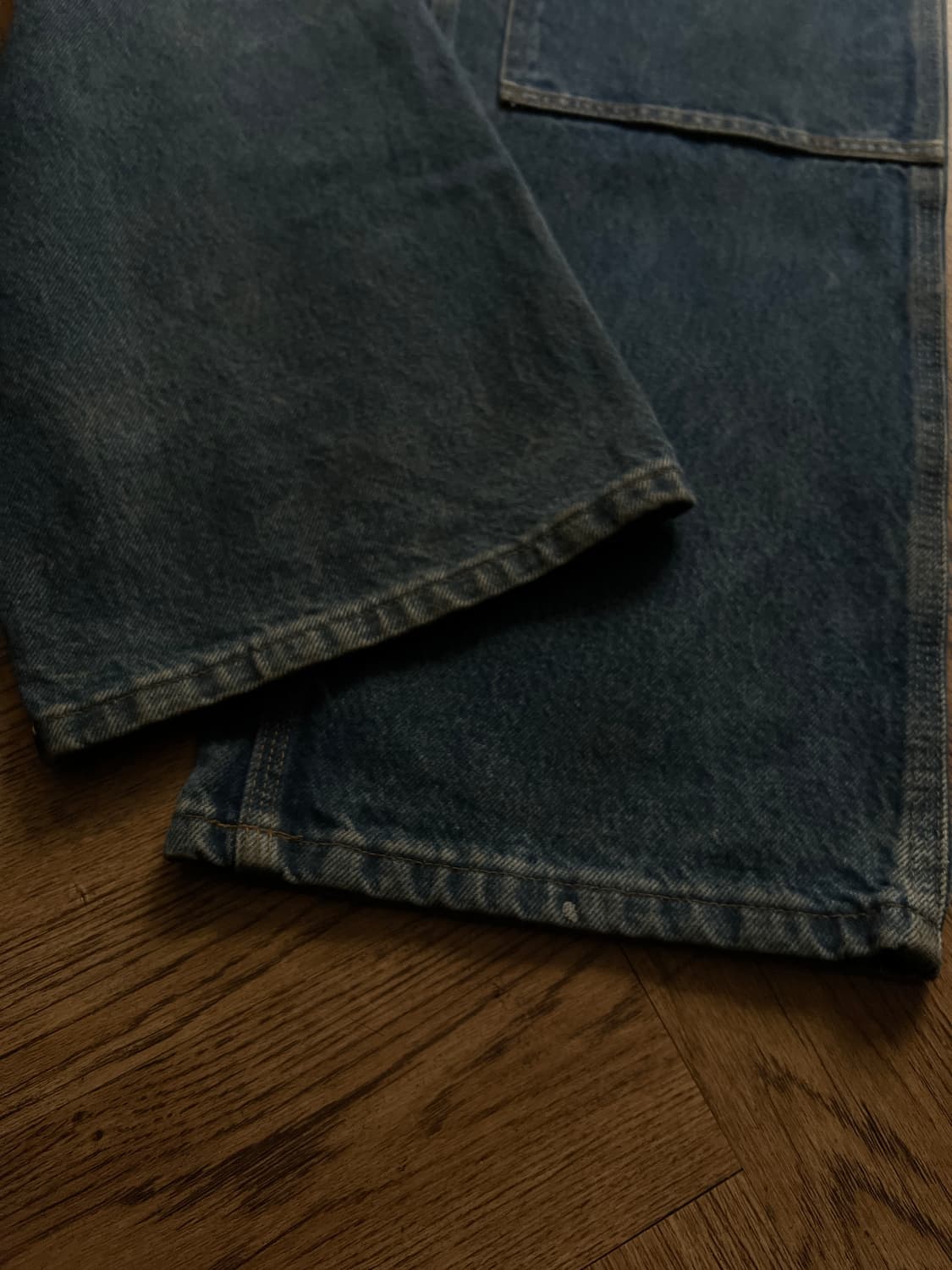 [33]칼하트 USA 더티워싱 더블니 워크 데님 팬츠 상품이미지6