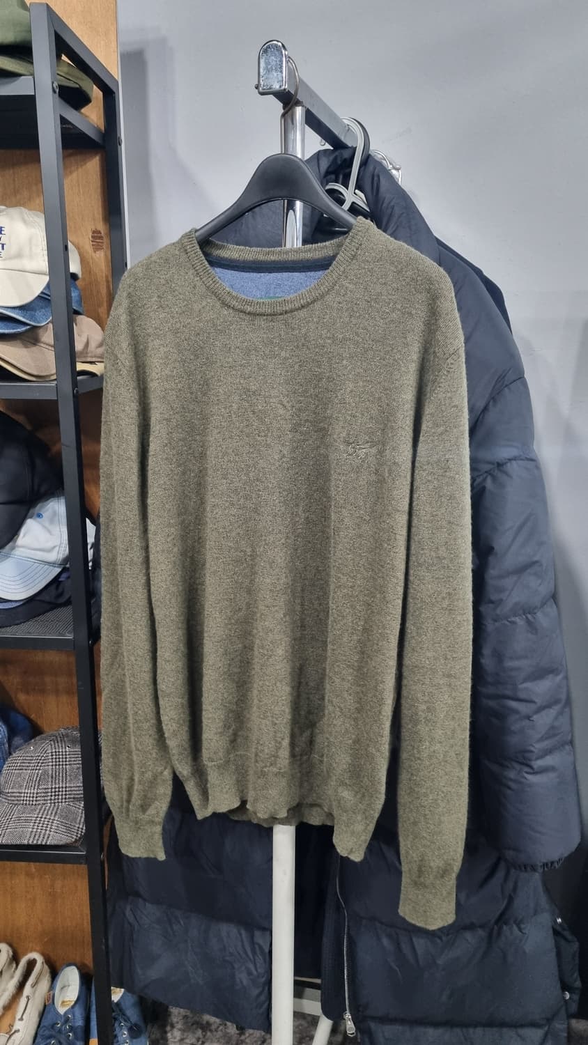 (헨리 코튼) 올리브 카키 모 100% 겨울니트 100size 상태좋아요 상품이미지1