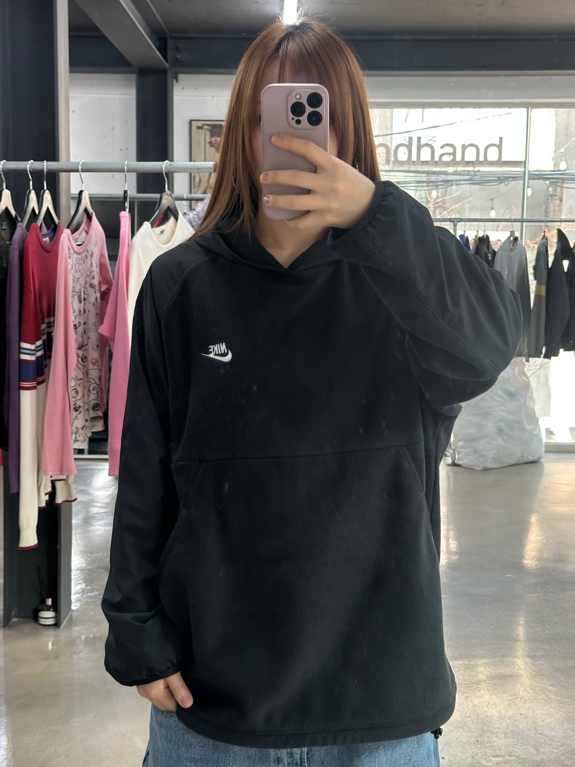 나이키 풀오버 플리스 윈드브레이커 후드티 상품이미지3