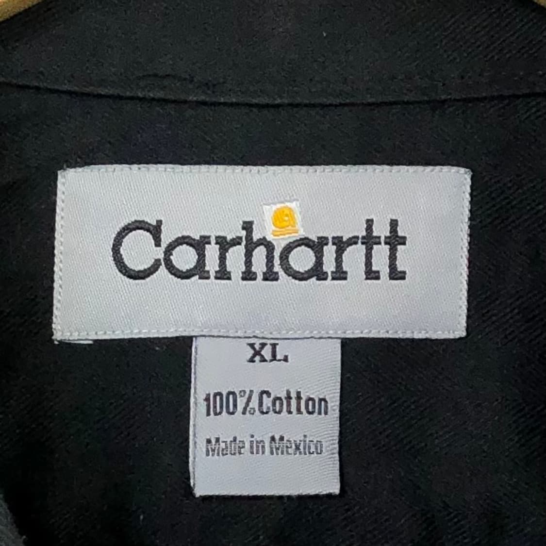 Xxl 칼하트 블랙 워크 셔츠 상품이미지3