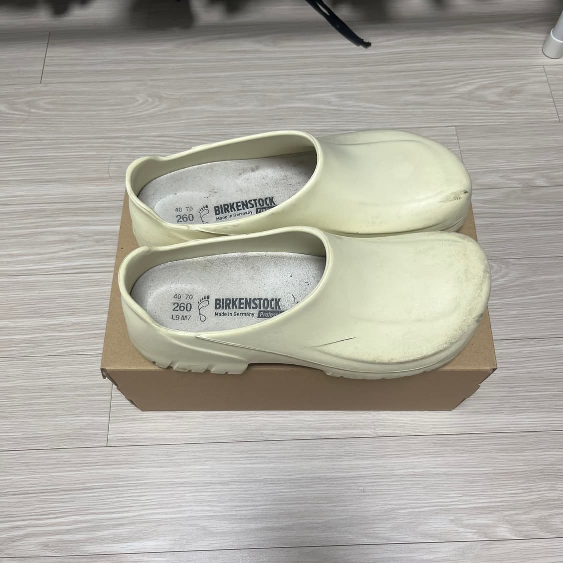 버켄스탁 클로그 a640 아이보리 260 사이즈 상품이미지2