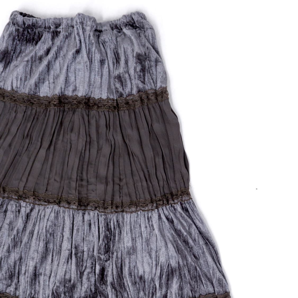 포근 레이어드 그레이 스커트 상품이미지2