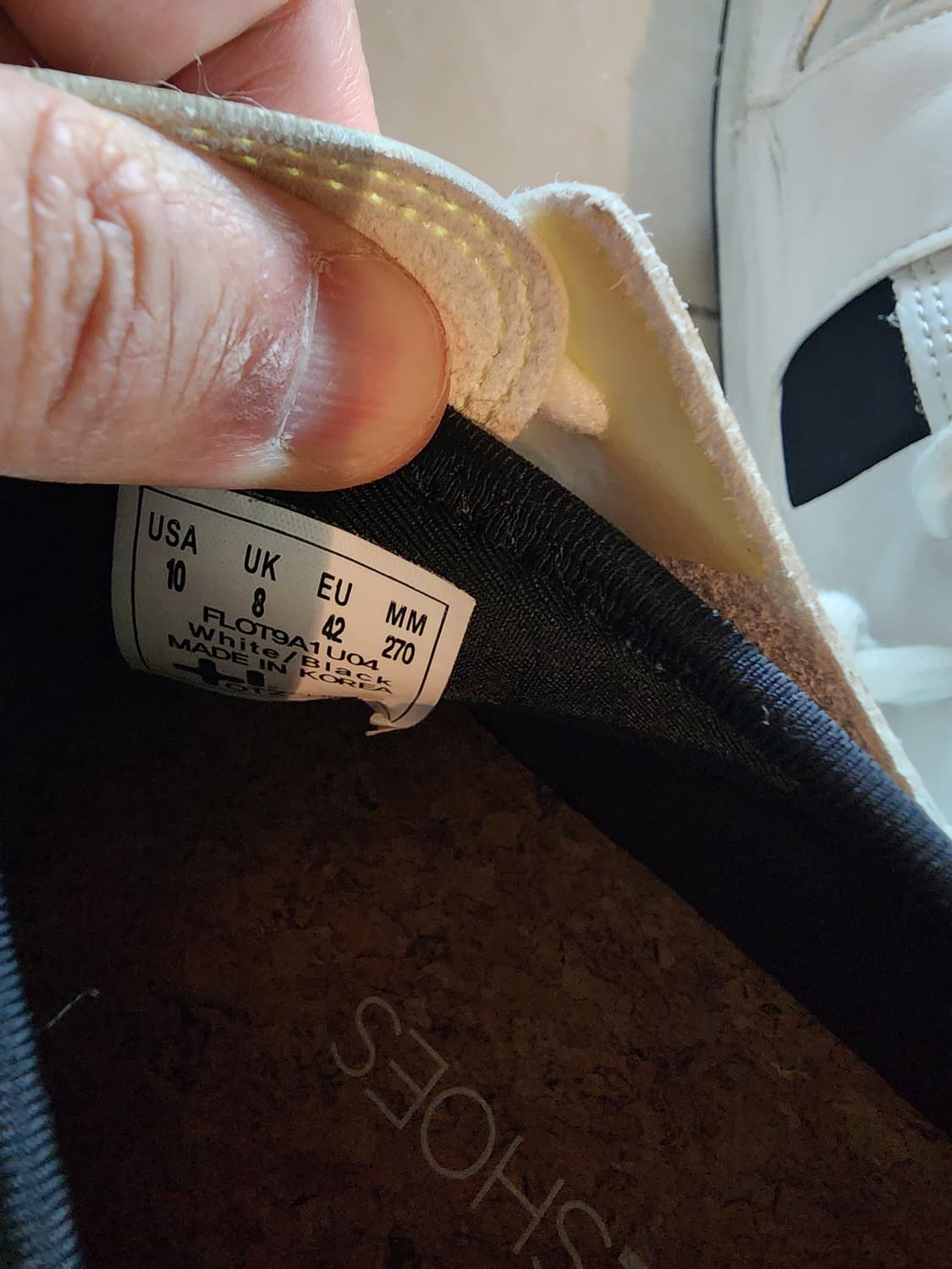 OTZ 오찌 스니커즈 팜. 270mm사이즈 화이트 발편한 운동화 상품이미지9