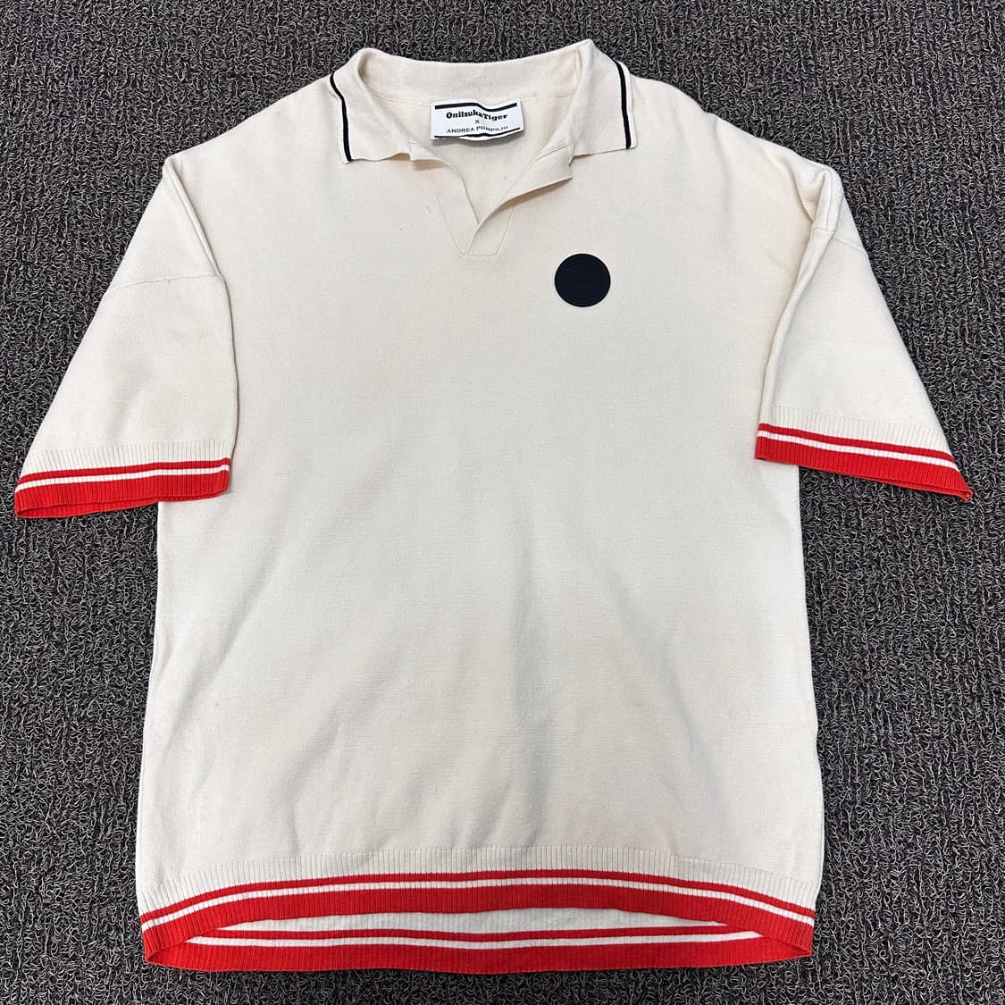 오니츠카타이거 니트 반팔티셔츠 M 상품이미지1