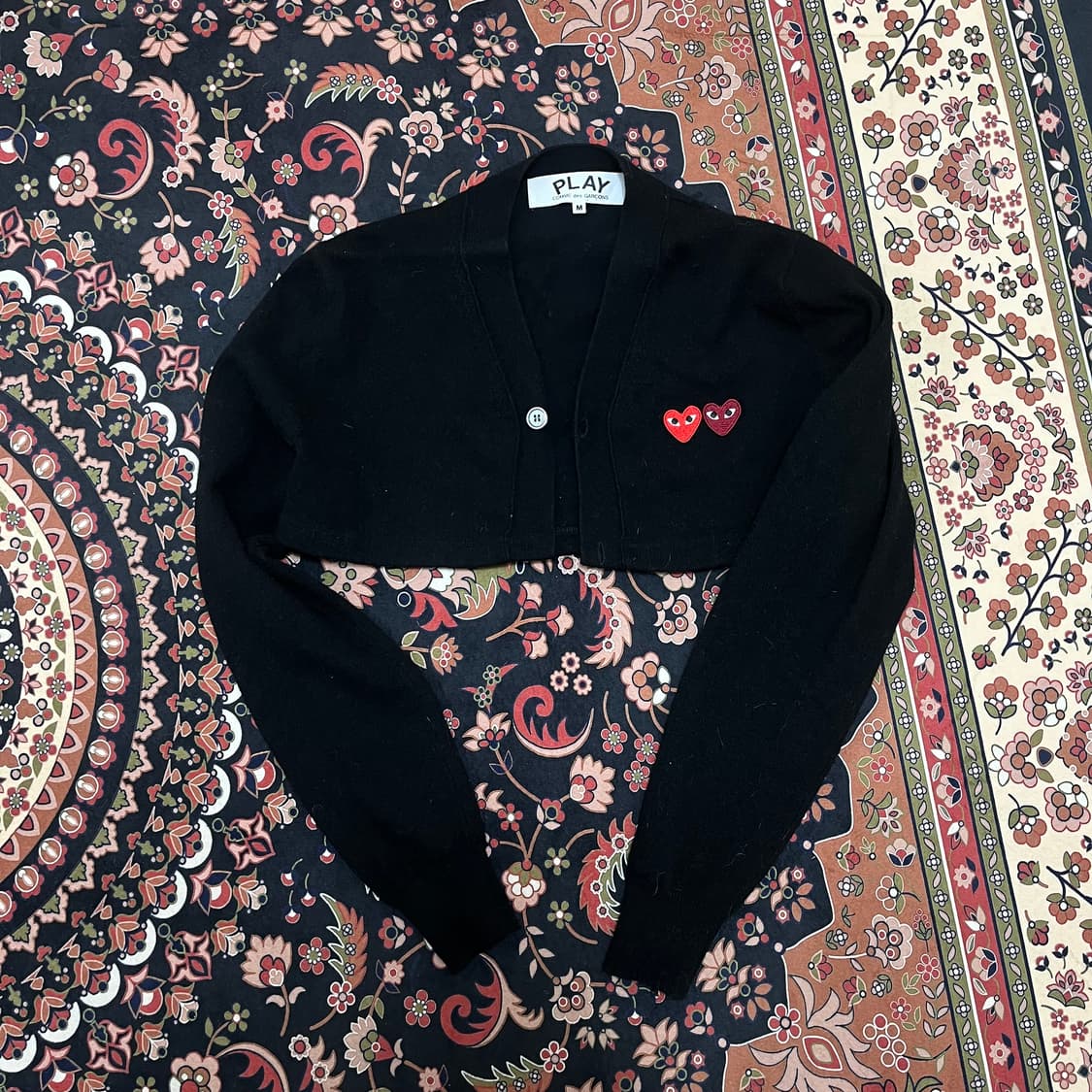 꼼데가르송 여성 더블 하트 크롭 가디건 M 상품이미지1