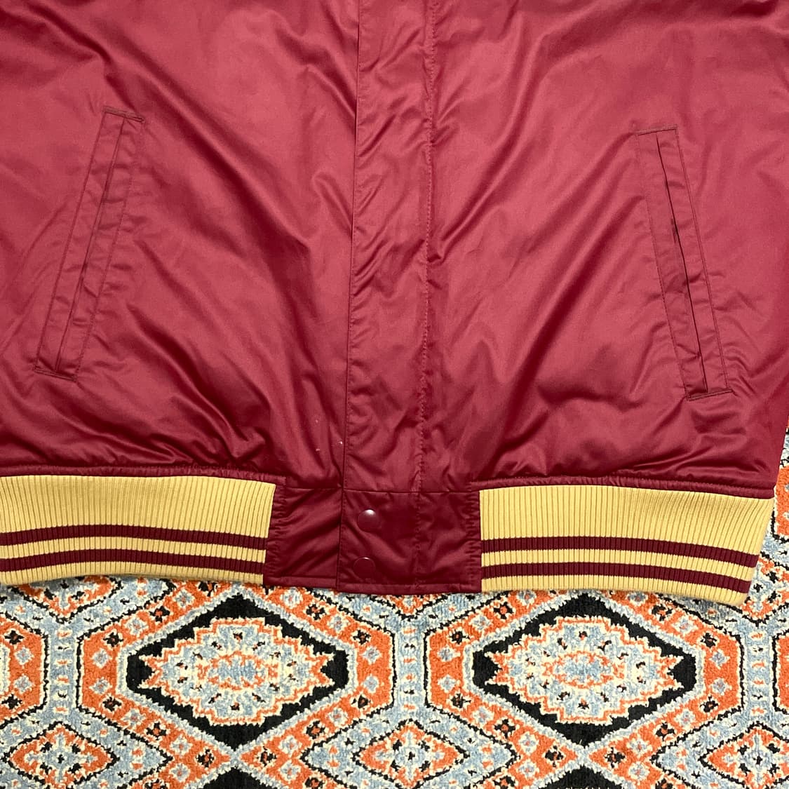 나이키 스우시 버건디 야구점퍼 블루종 남성XL 상품이미지3