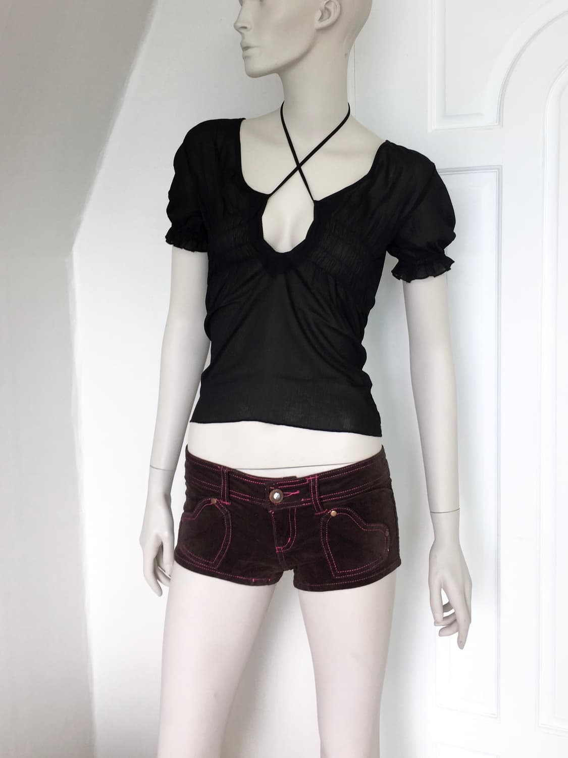Miss Sixty Skull Coduroy Shorts 상품이미지3