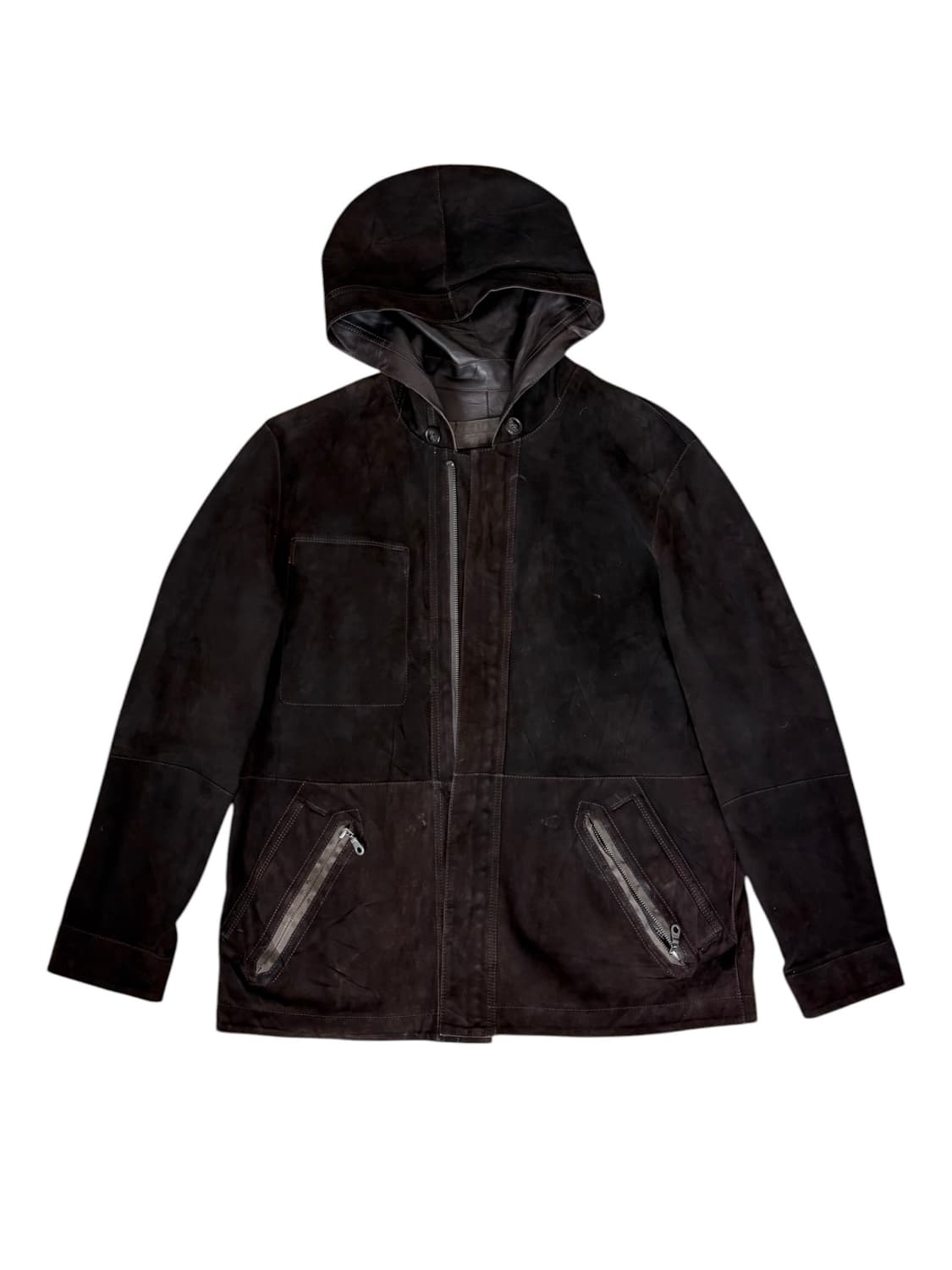 Reversible Hooded Leather Jacket 상품이미지9