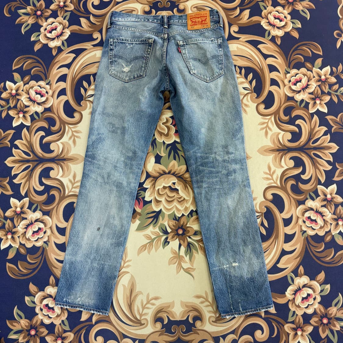 (32)리바이스 Levis 511 워싱 데미지 데님팬츠 상품이미지6