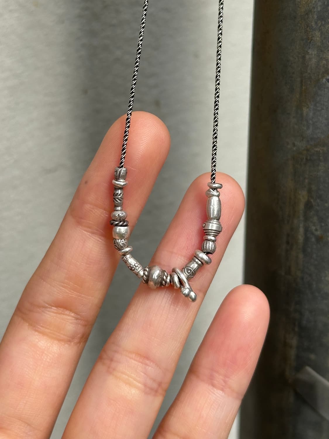 Musta karen Silver Mix Necklace 상품이미지1