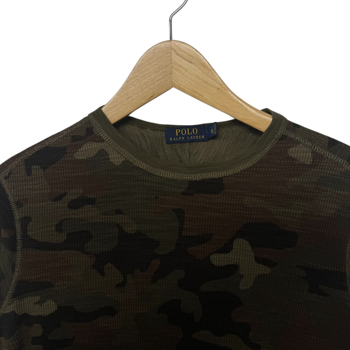 폴로 카모패턴 와플 긴팔티 상품이미지2