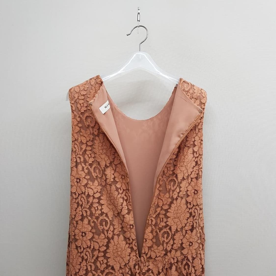 한섬 마인 2020 레이스 배색 투피스 원피스 세트 76-90-155 상품이미지7