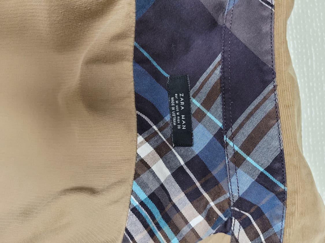 자라맨 ZARAMAN 코듀로이 롤업셔츠 105 베이지 상품이미지10