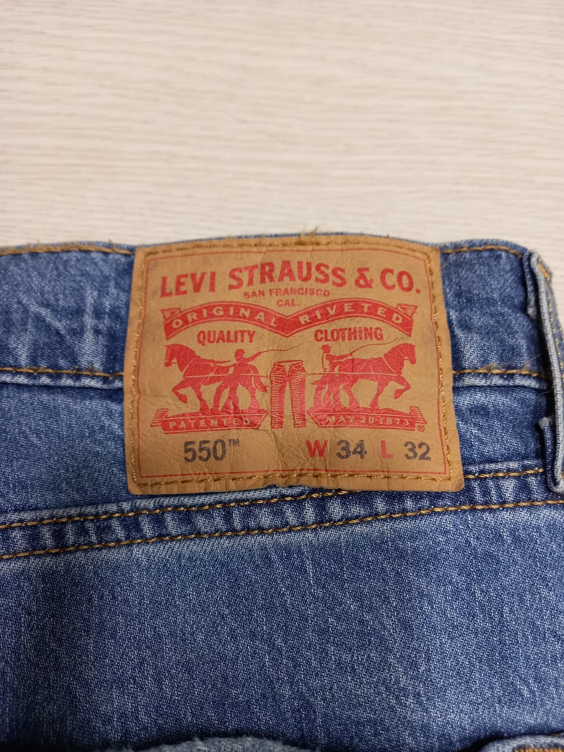 36 리바이스550 워싱 스판 일자진 36-435 상품이미지5