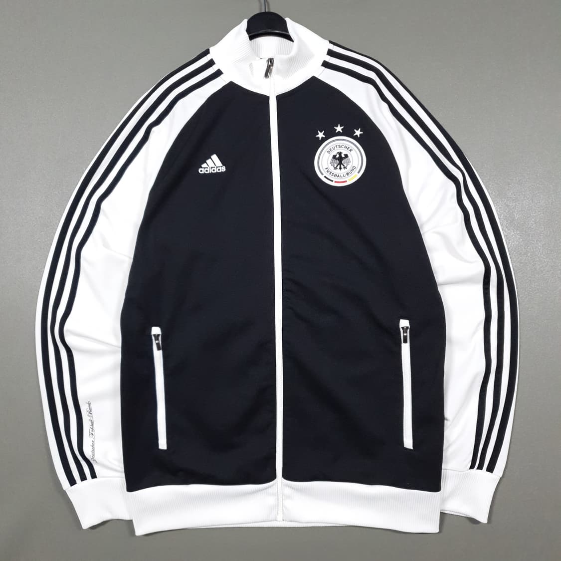 아디다스 대장급 희귀 유로파 독일 검흰 오레오 트랙탑 져지 자켓 XL 상품이미지1