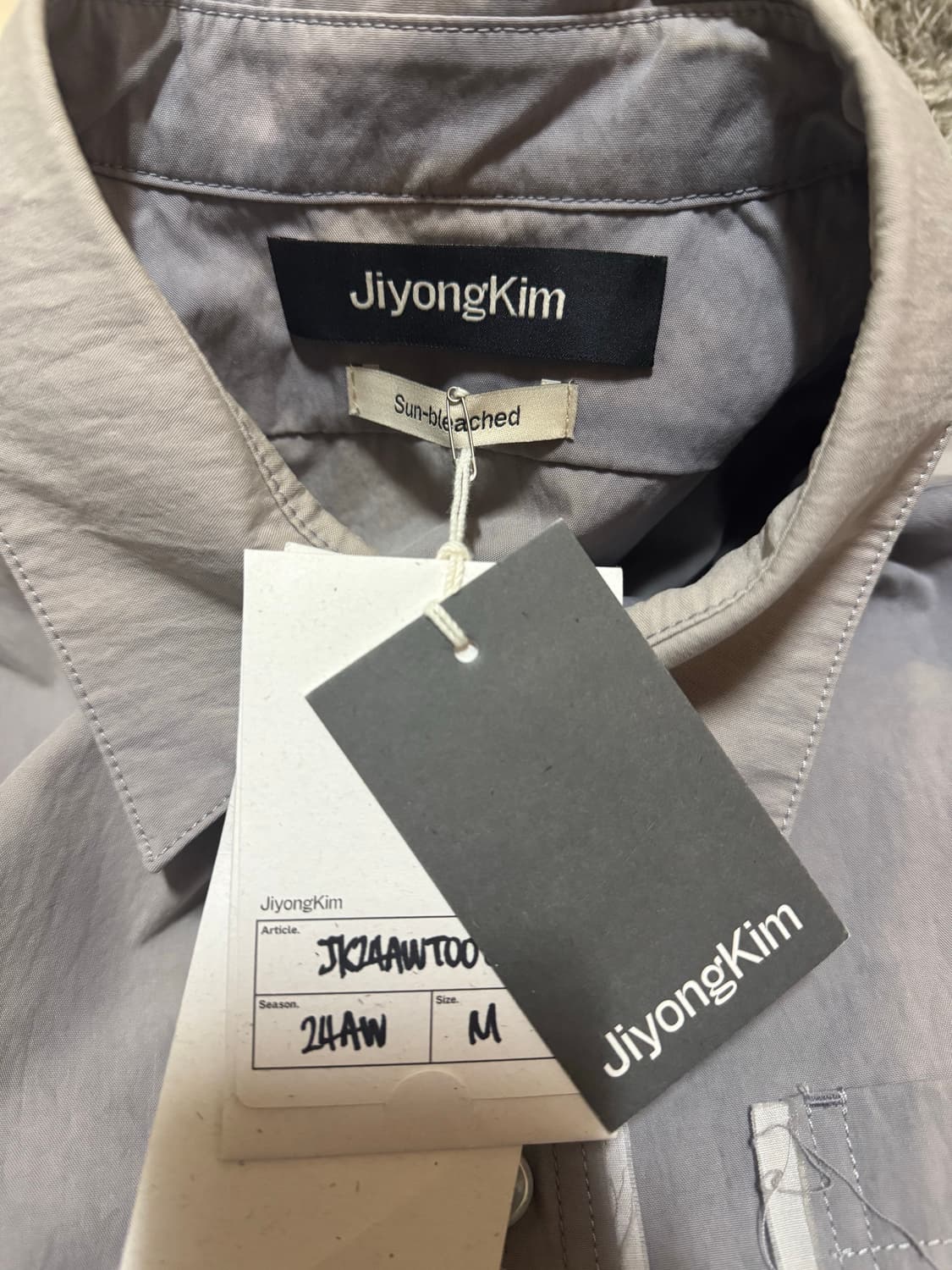 지용킴24ss sunbleaced shirts 상품이미지4