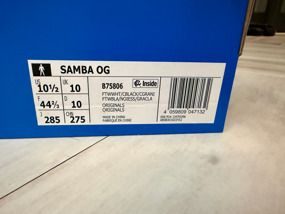 아디다스 삼바 화이트 285 판매합니다~. 상품이미지2