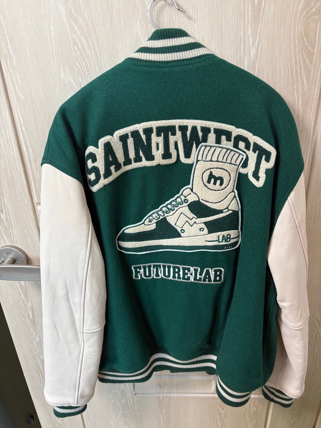 [52] 퓨처랩 SAINT WEST 바시티자켓 그린 상품이미지3