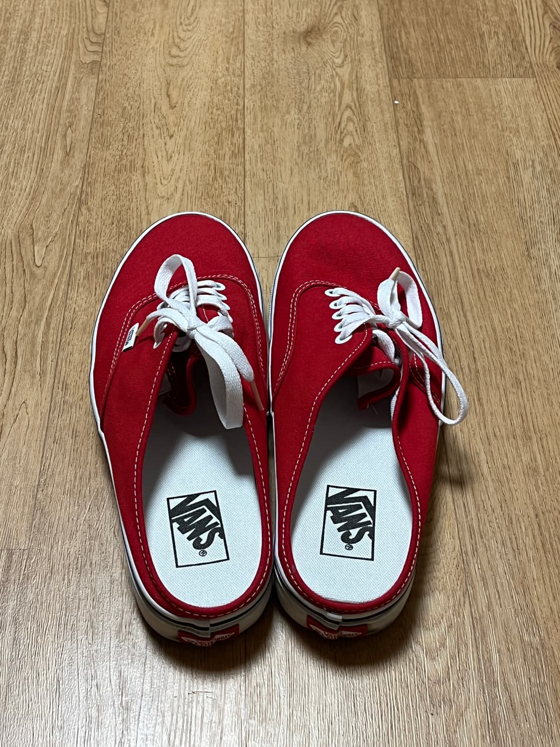 반스 어센틱 뮬 - 레이싱 레드:트루 화이트 상품이미지5