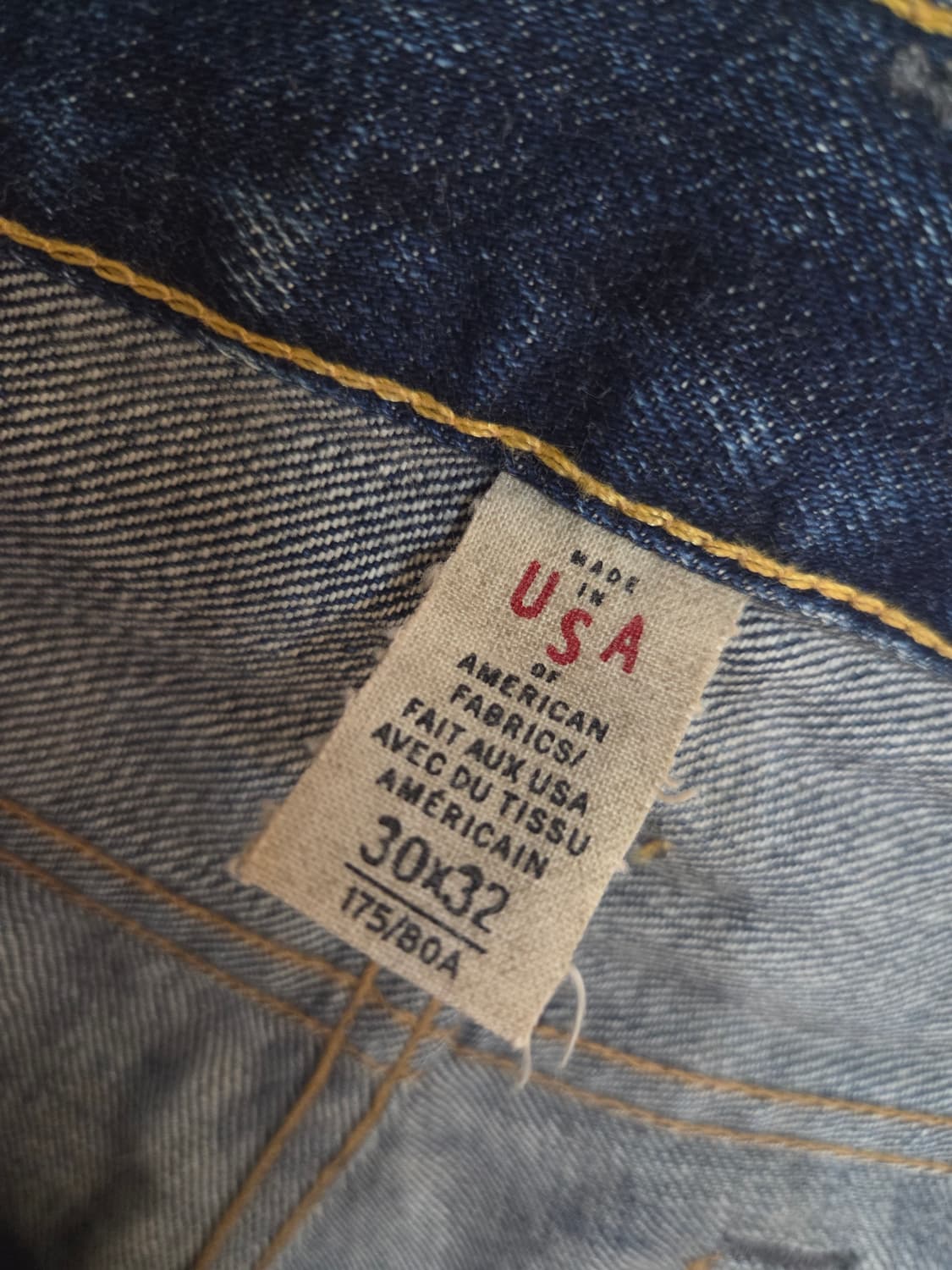 RRL 더블알엘 스트레이트 셀비지 데님 30/32. 상품이미지4