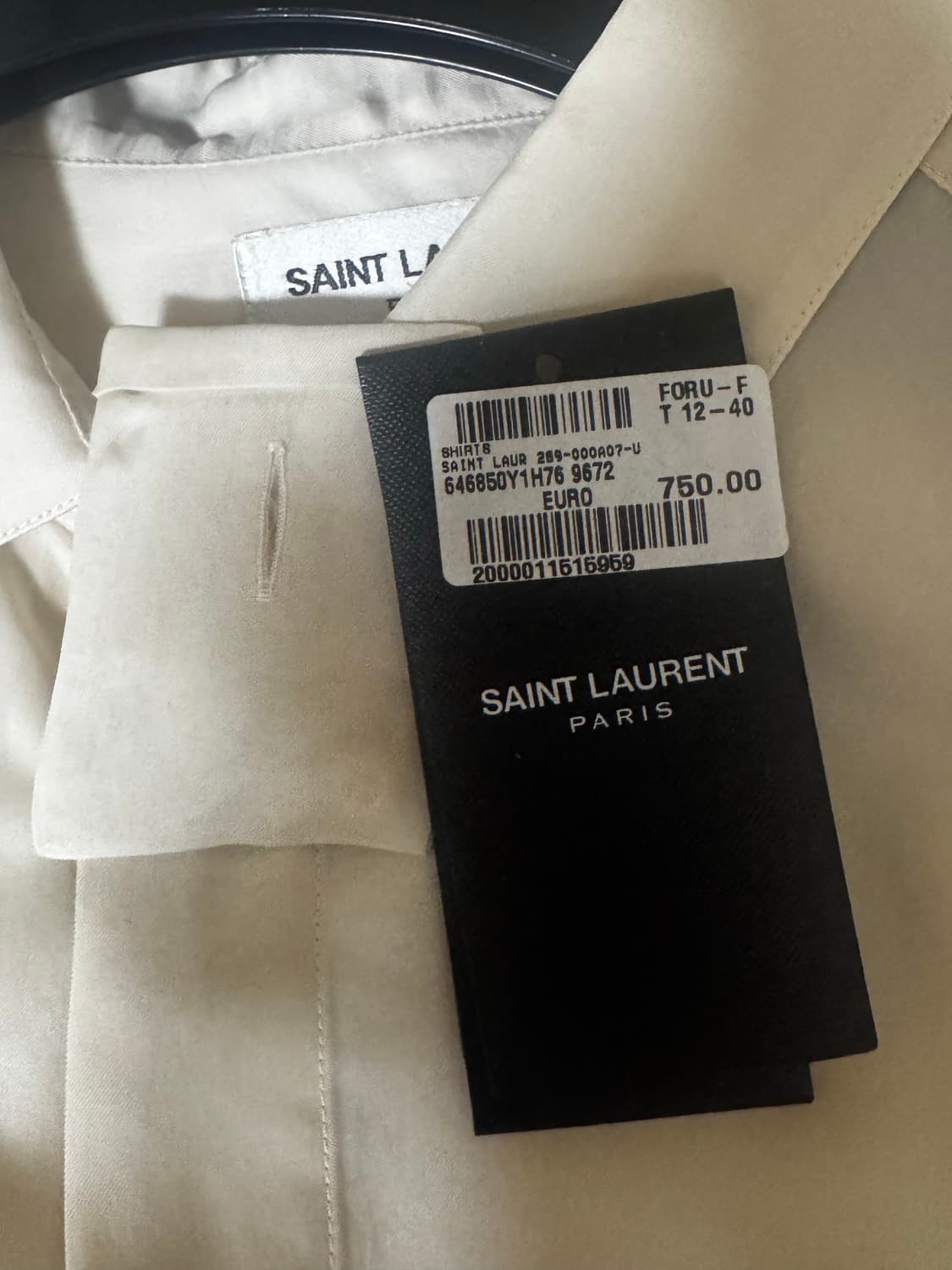 생로랑 실크 셔츠 40 상품이미지6