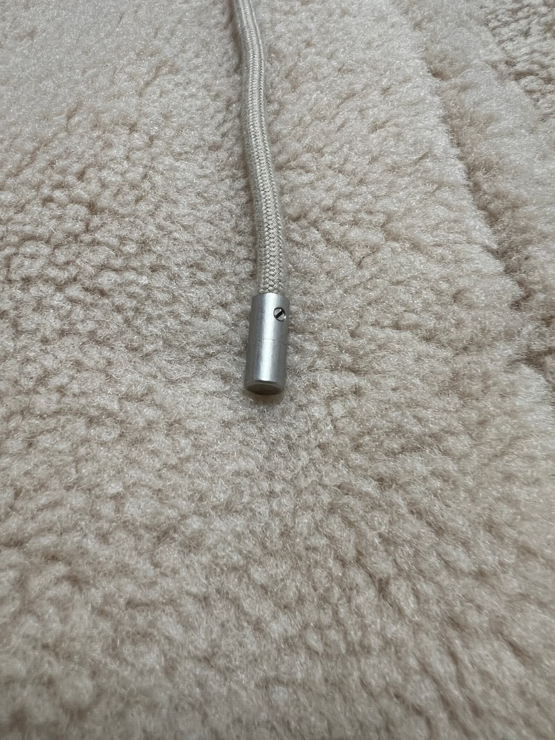 Matin Kim 로고 포인트 플리스 후디 집업 점퍼 베이지 / XL 상품이미지5