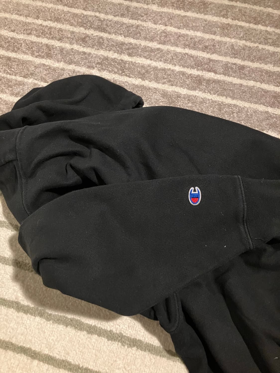 챔피온 리버스위브 블랙 후드티 m 상품이미지4