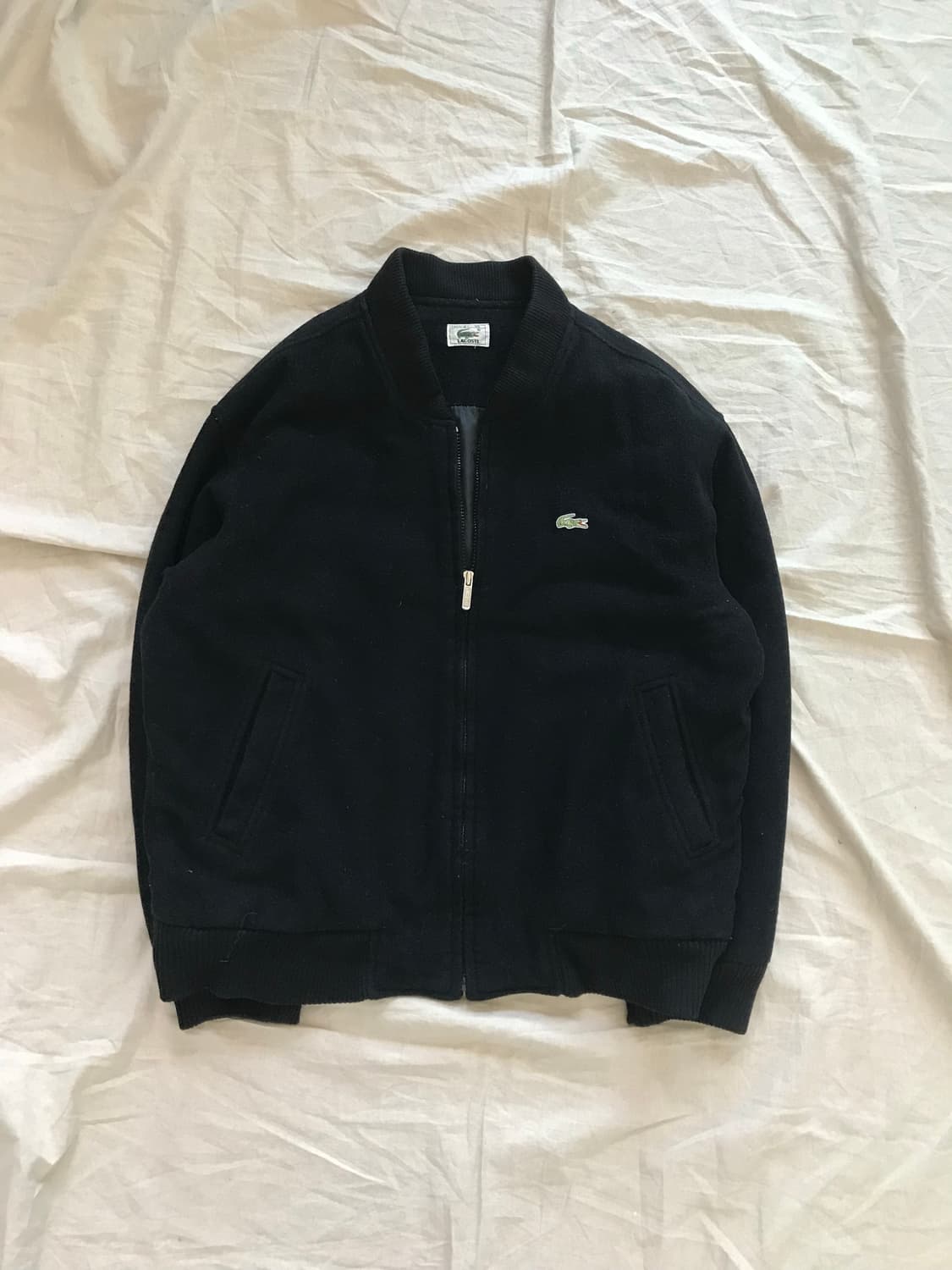 (주)서광 라코스테 올드스쿨 봄버 모직 자켓 상품이미지5