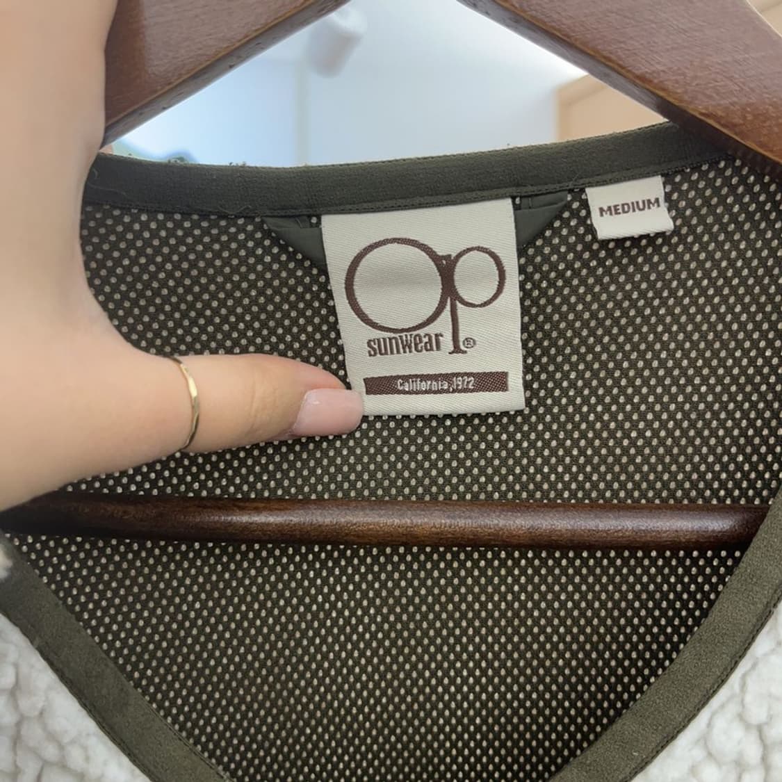 오션퍼시픽 올리브 카키 덤블 포켓 양털 플리스 자켓 M C06476 상품이미지5