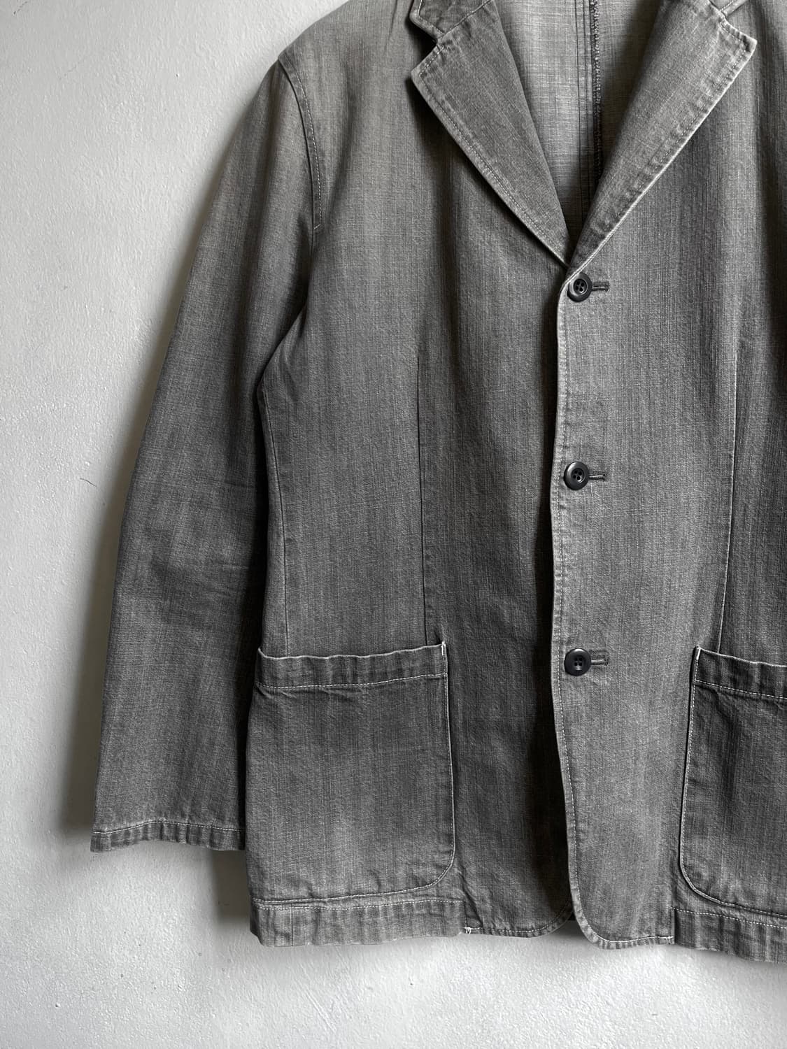 TORNADO MART Gray Washed Denim Jacket 상품이미지6