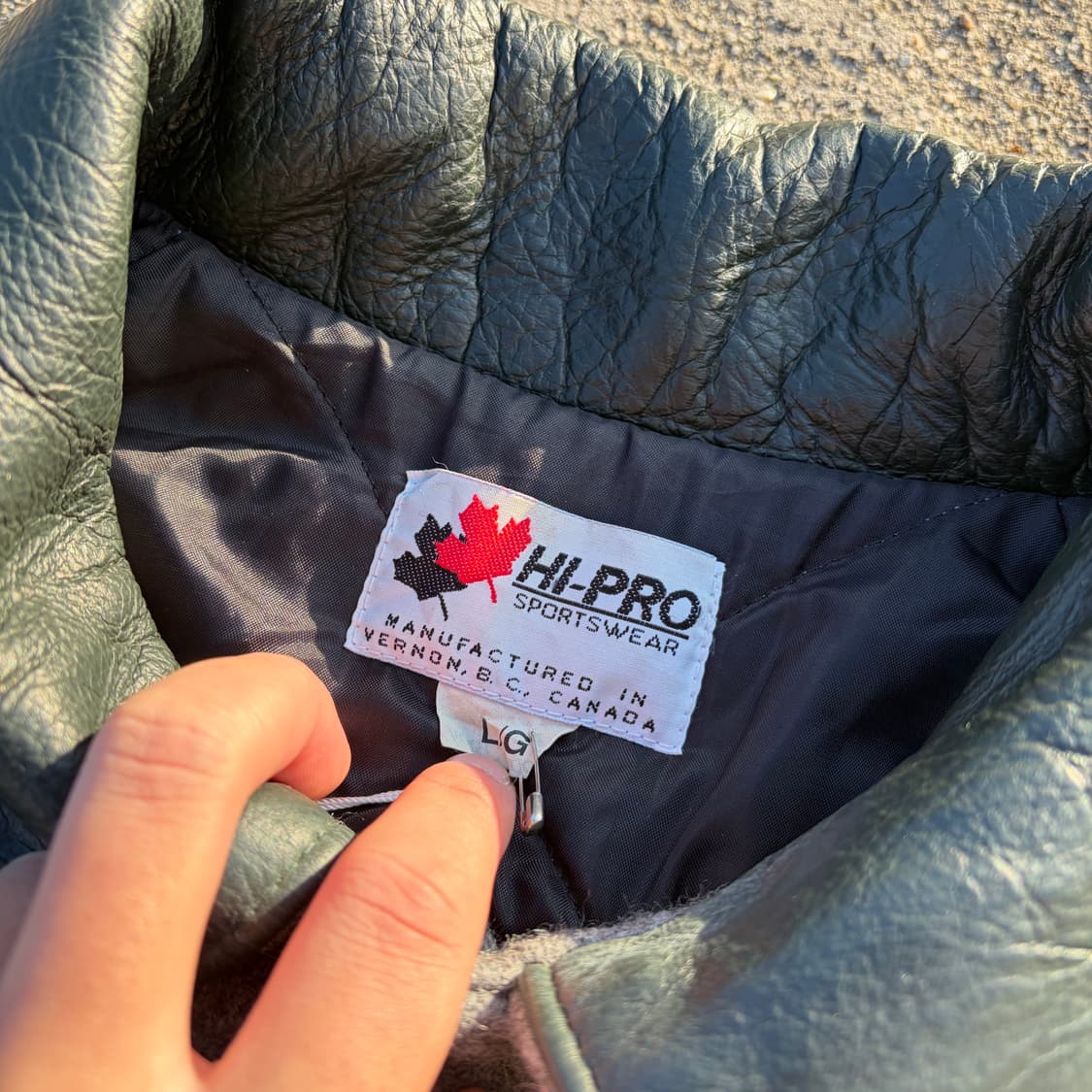 90s CANADA HI-PRO 빈티지 울 바시티 자켓 L 상품이미지5