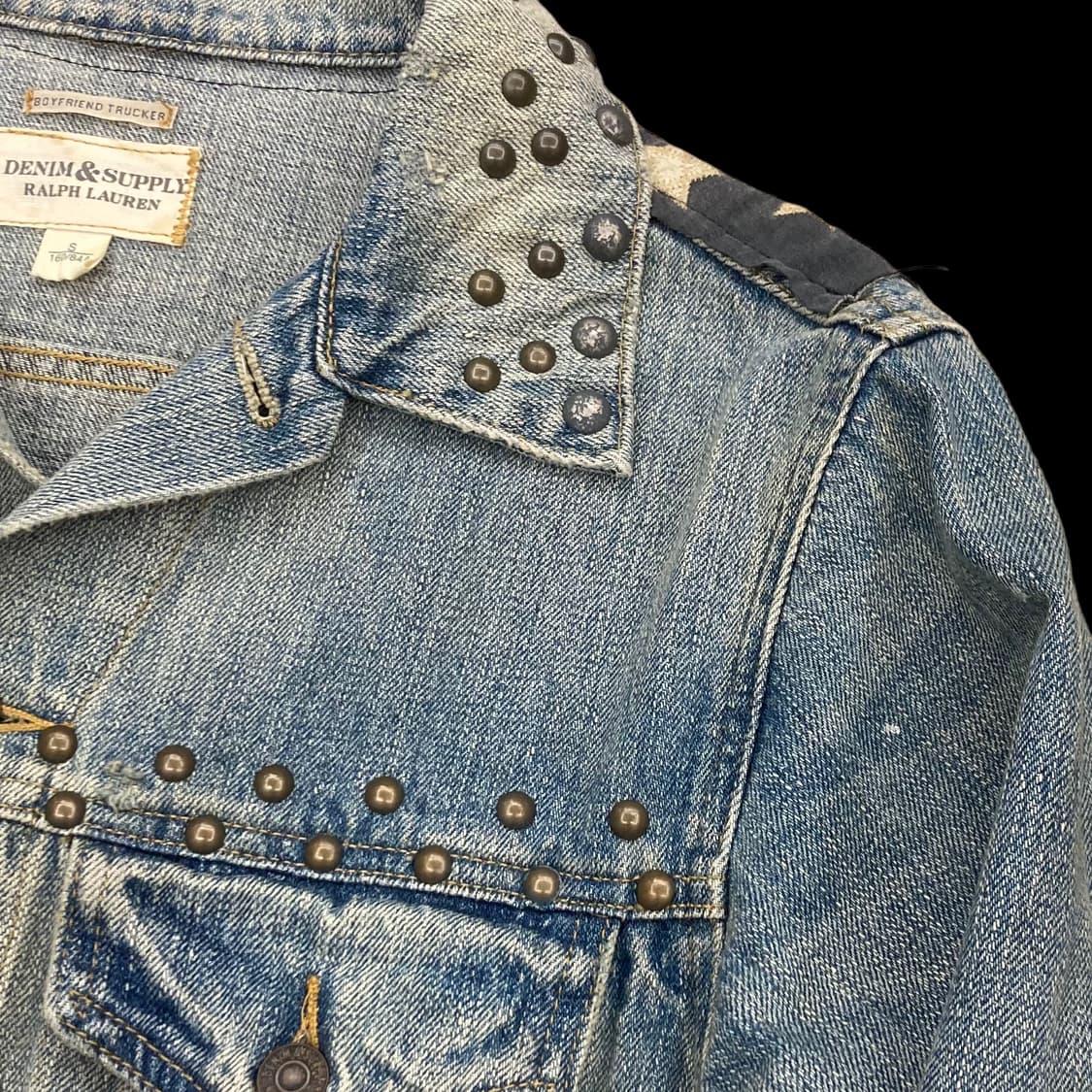폴로랄프로렌 데님앤서플라이 성조기 징 디테일 트러커 자 상품이미지7