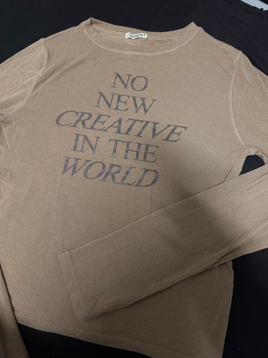 커렌트 롱슬리브 티 샌드베이지 상품이미지2