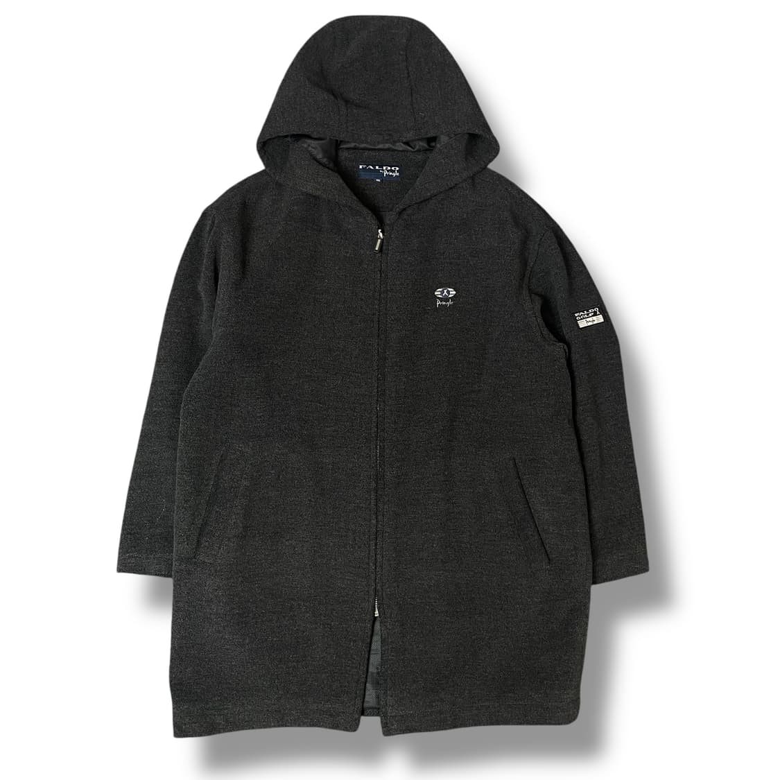 FALDOGOLF 모직 그레이 후드 코트 95 상품이미지1