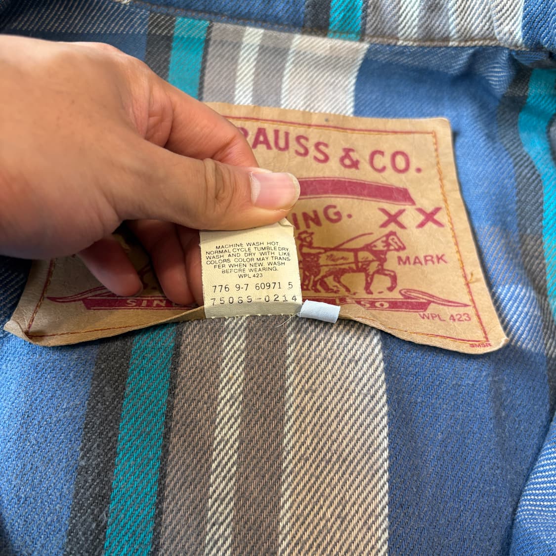 90s 90년대 리바이스 데님 봄버 자켓 청자켓 상품이미지6