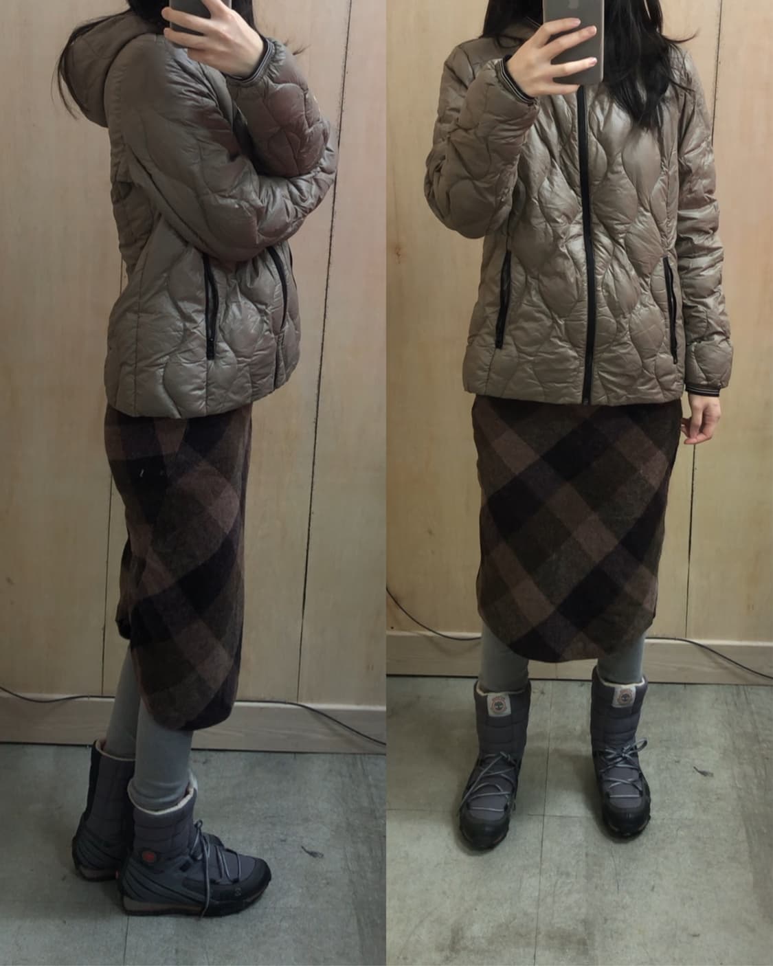 [직수입] 빈티지 패딩 브라운 상품이미지1