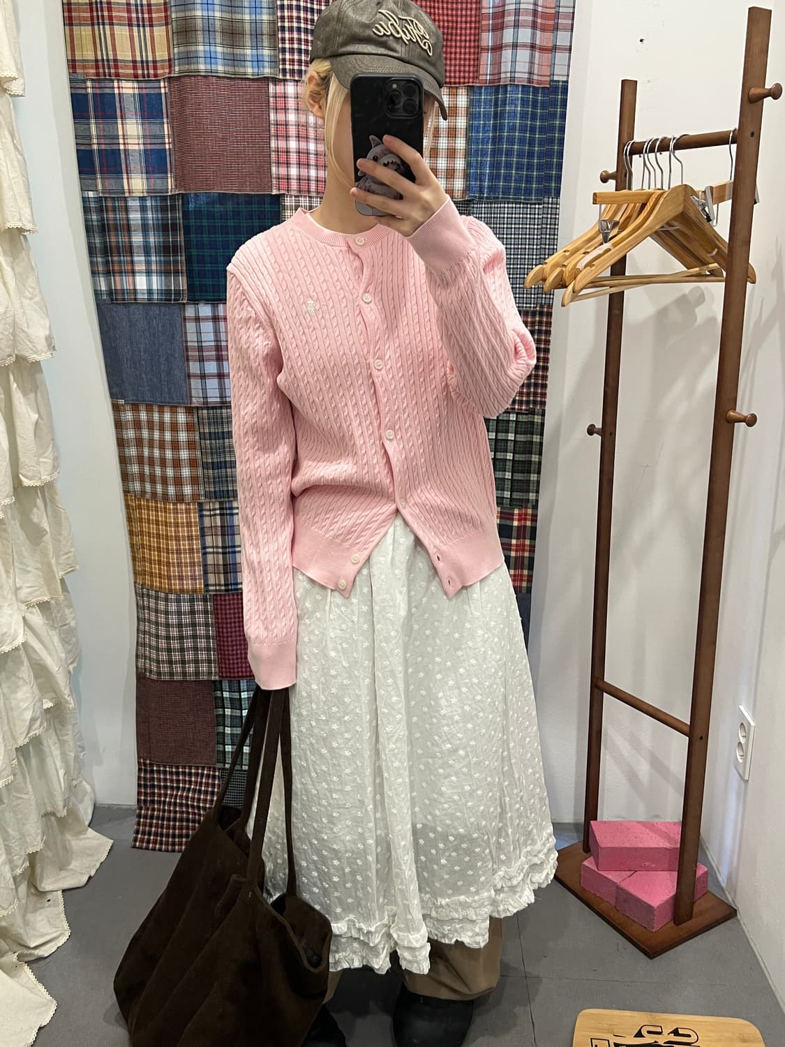 폴로 딸기우유 니트 가디건 상품이미지5