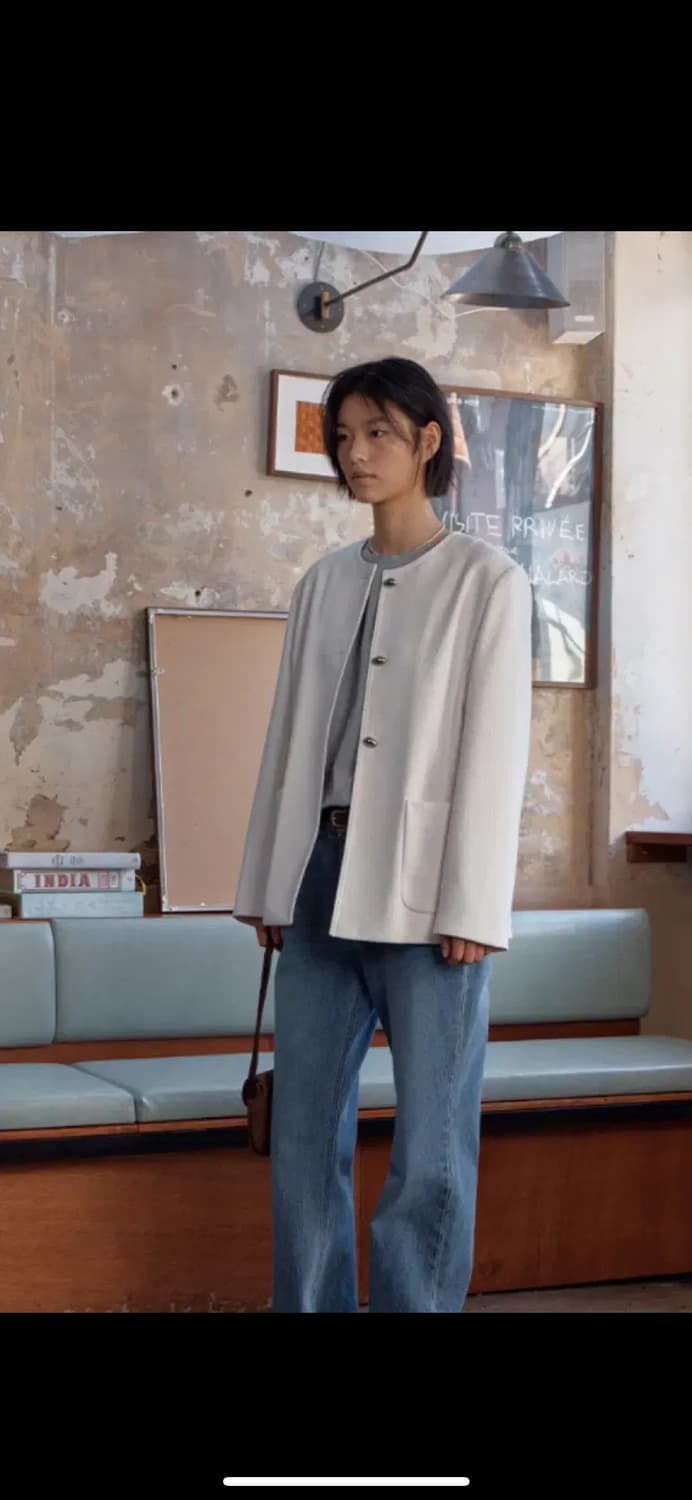 브렌다브렌든서울   n.c tweed jacket - ecru 상품이미지4