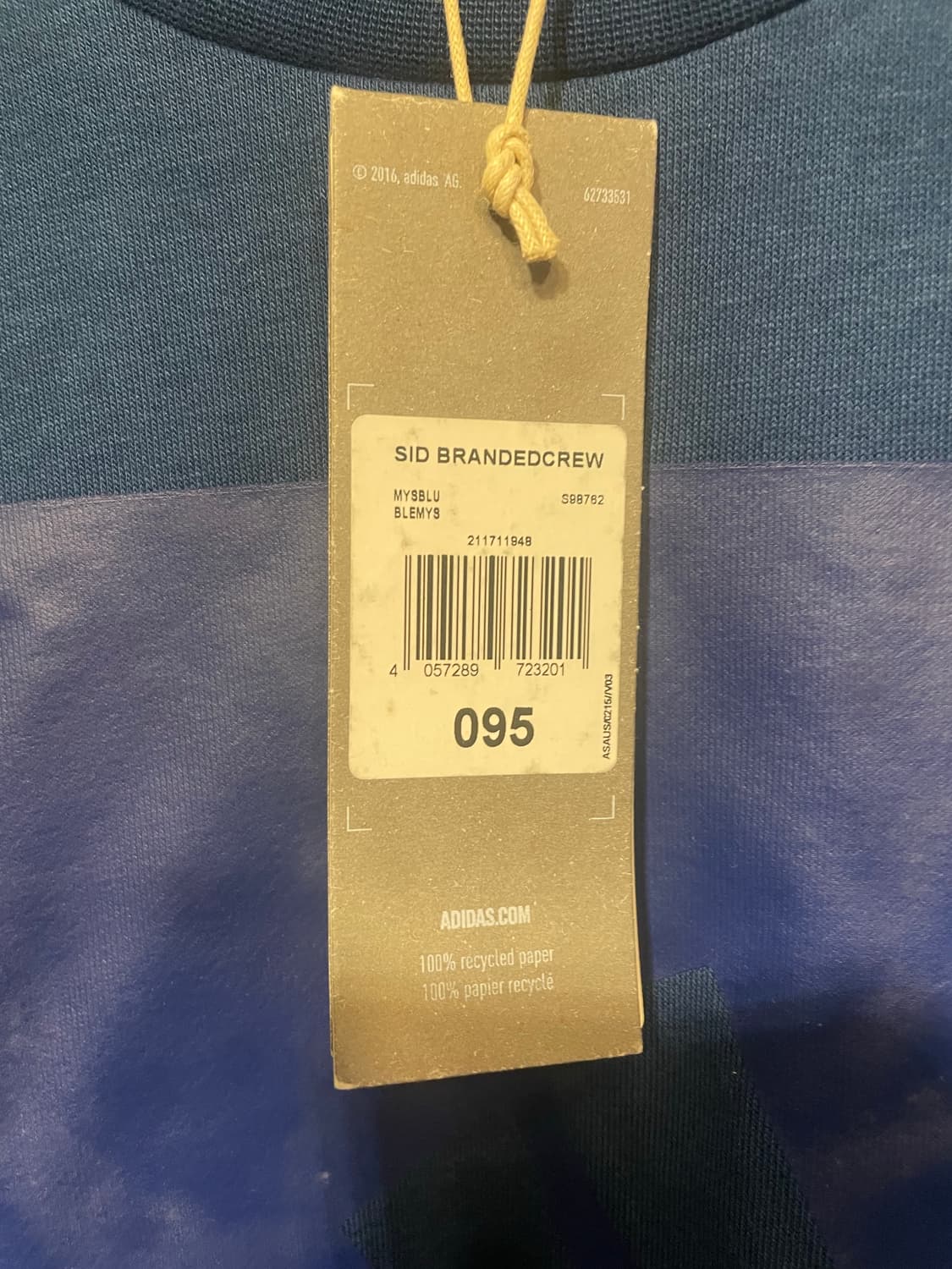 아디다스 맨투맨 새상품 M 싸개  상품이미지2