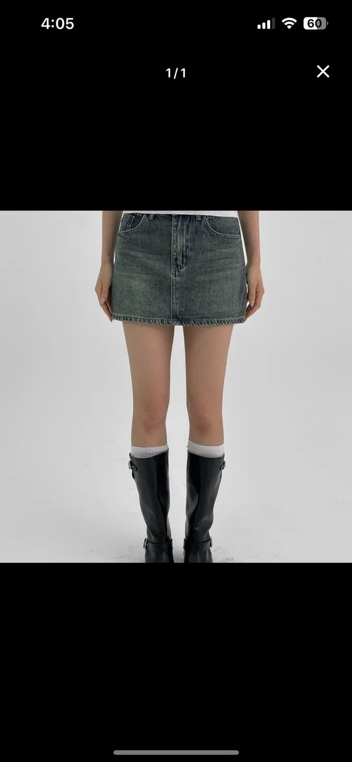 블랙업 청치마 상품이미지1