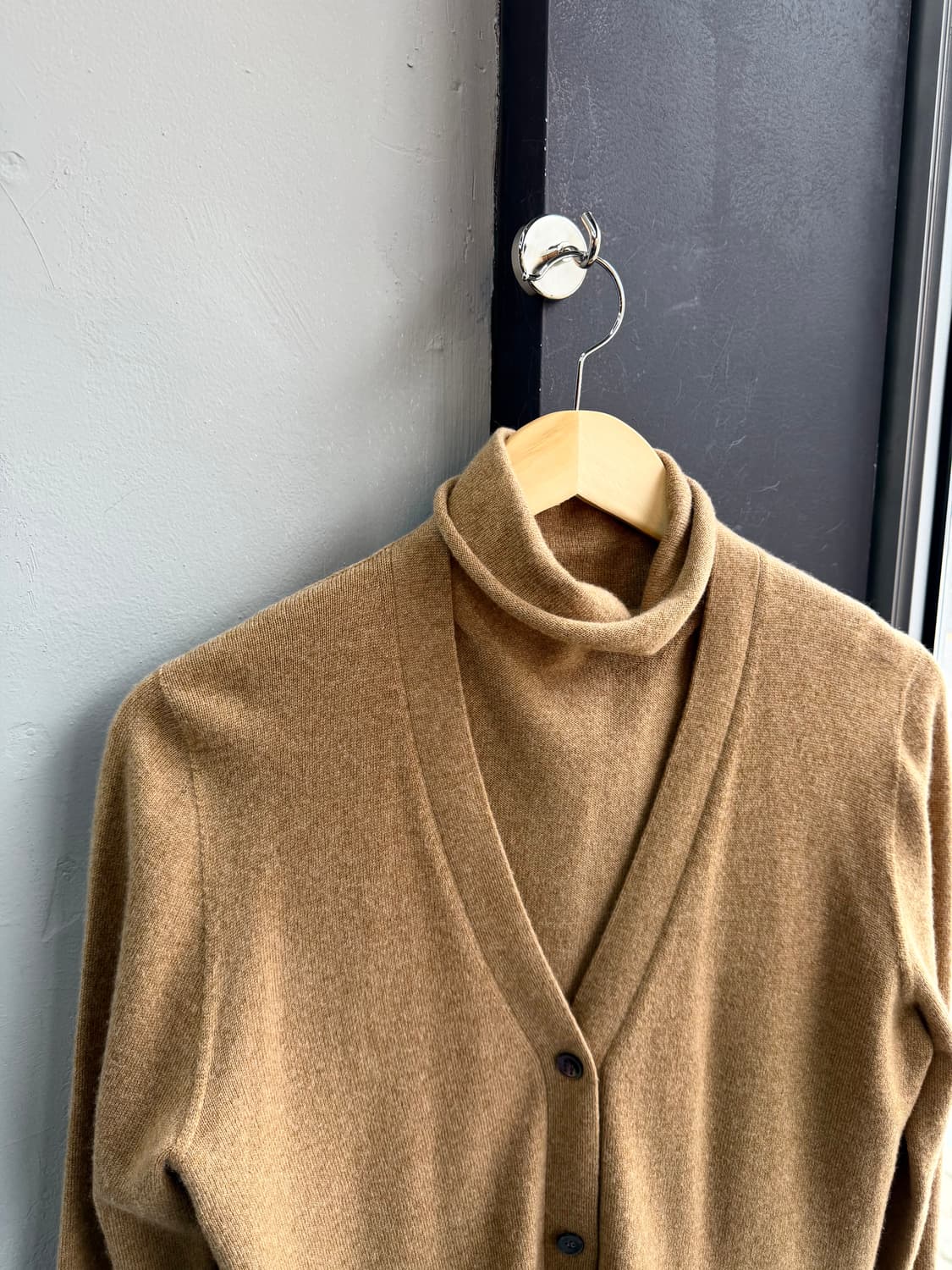 L/ 에르메스 이중 레이어 캐시미어 가디건 상품이미지3