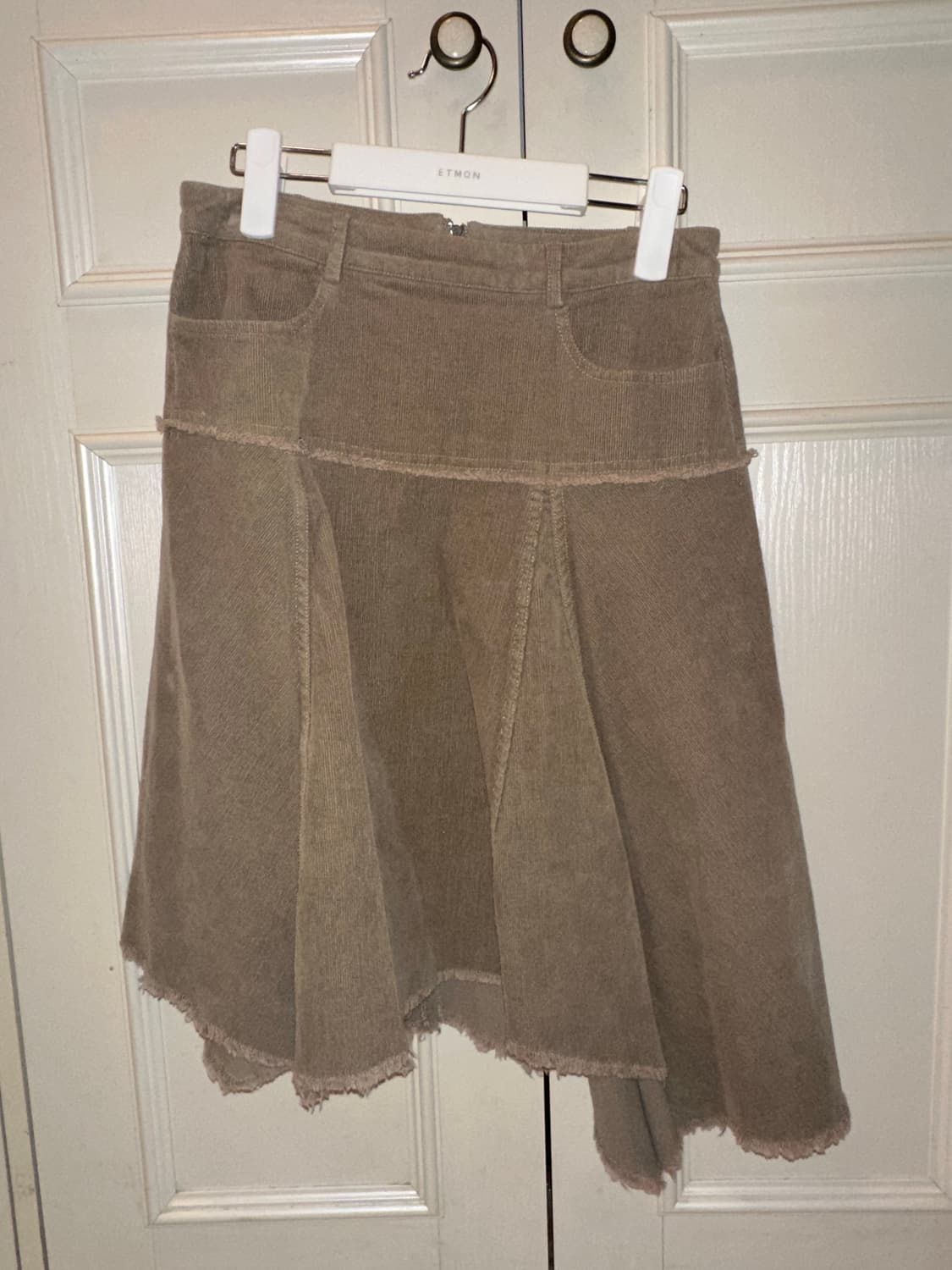 언발란스 미디 스커트 브라운 S 상품이미지2