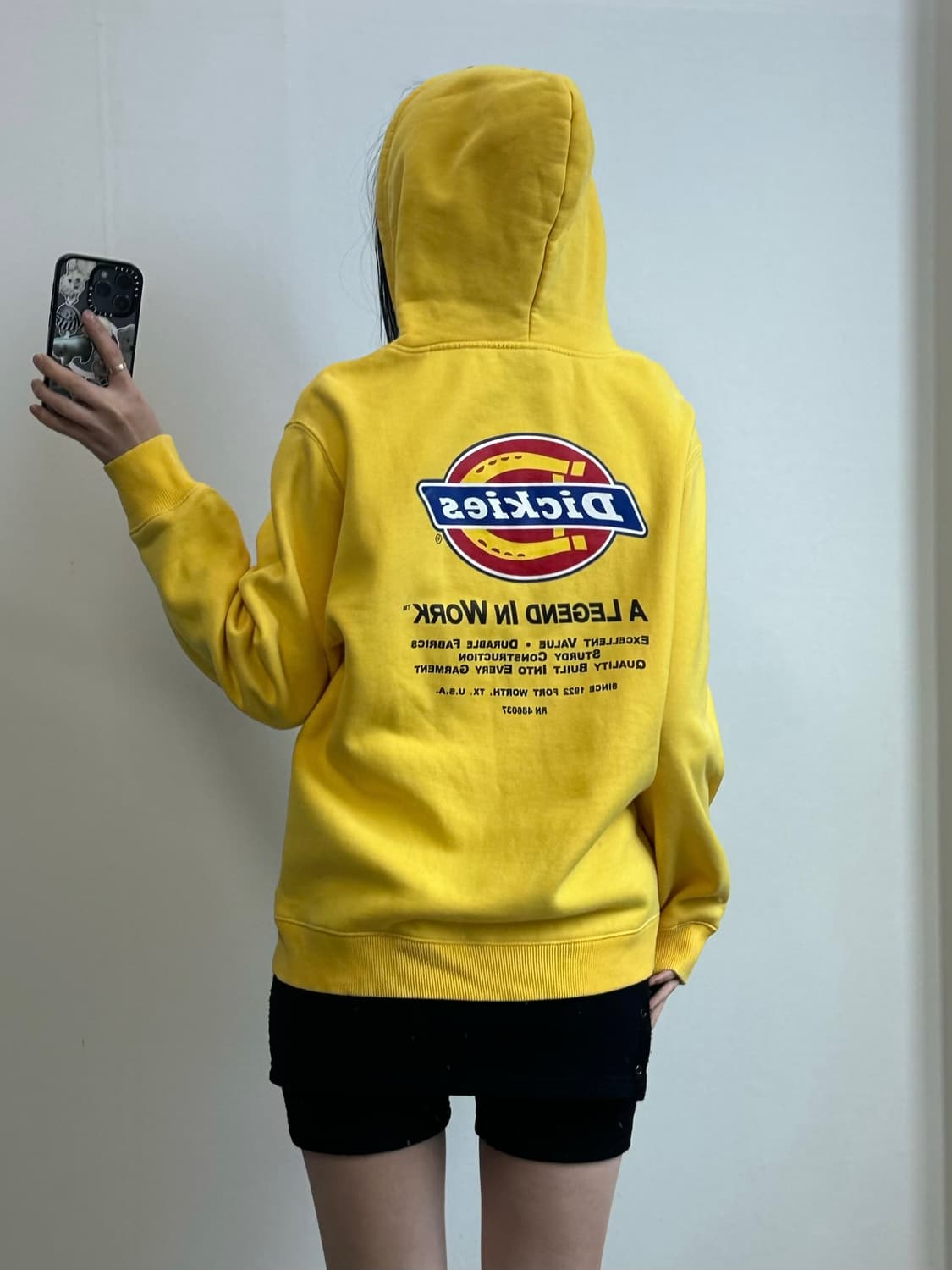디키즈 백로고 옐로우 후드집업 상품이미지2