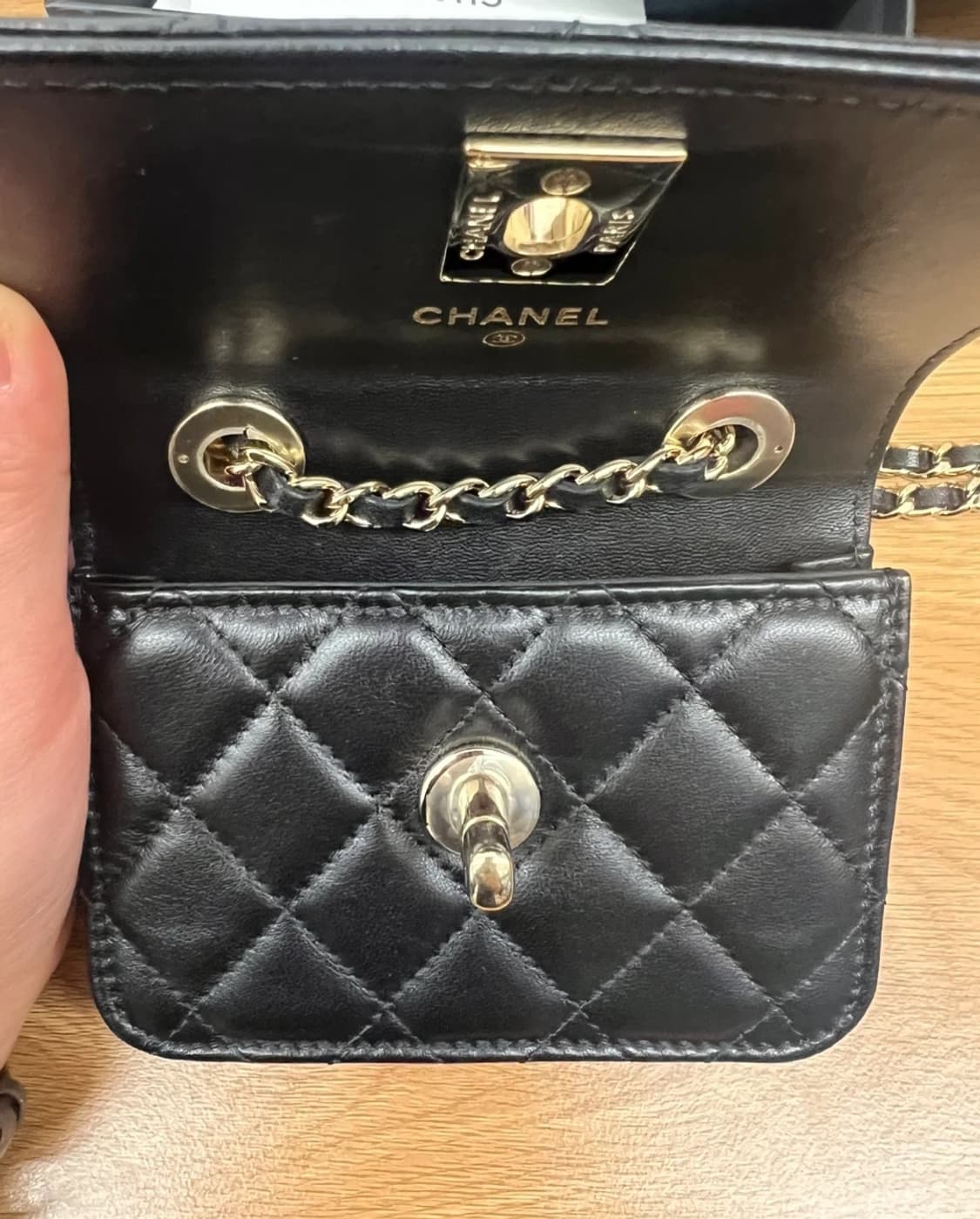 (정품)샤넬 램스킨 미니체인백 금장 급처! 상품이미지4
