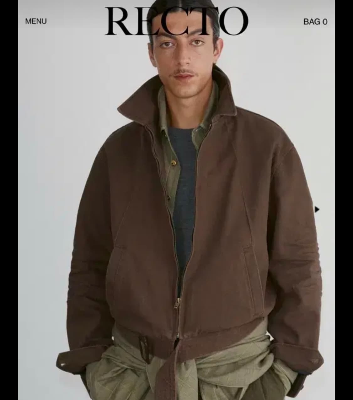 [M]렉토 24fw 빈티지 워시드 헤링턴 자켓 점퍼(빈티지 브라운) 상품이미지1