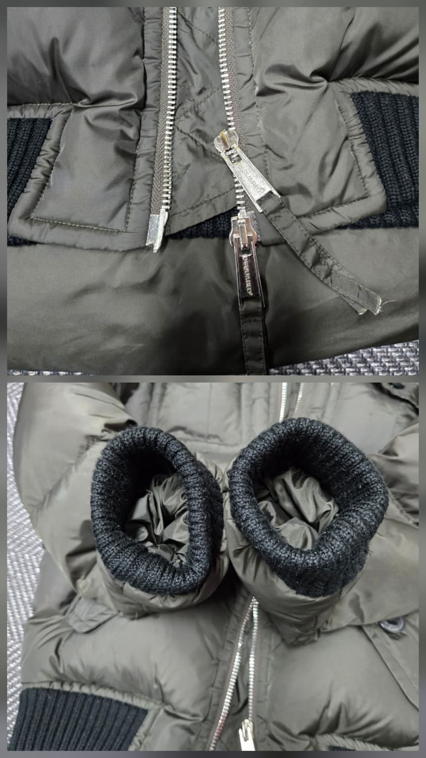 디스퀘어드2 콜마이너 라쿤퍼 숏패딩 재킷 공용 구스다운패딩 상품이미지5